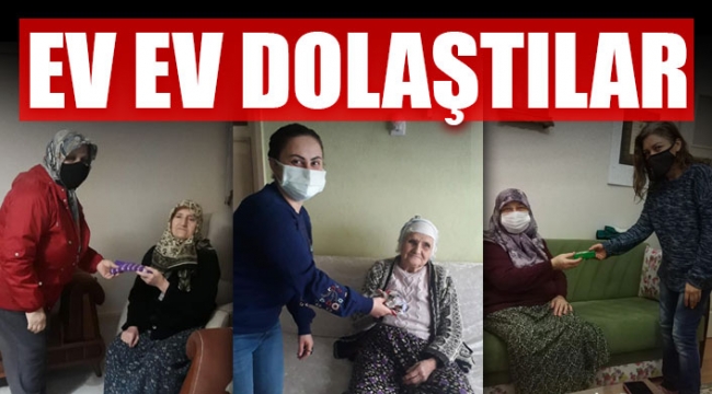 AKP törenle çorap dağıttı