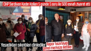  SERDİVAN CHP KADIN KOLLARINDAN ÖRNEK SAHA ÇALIŞMASI!