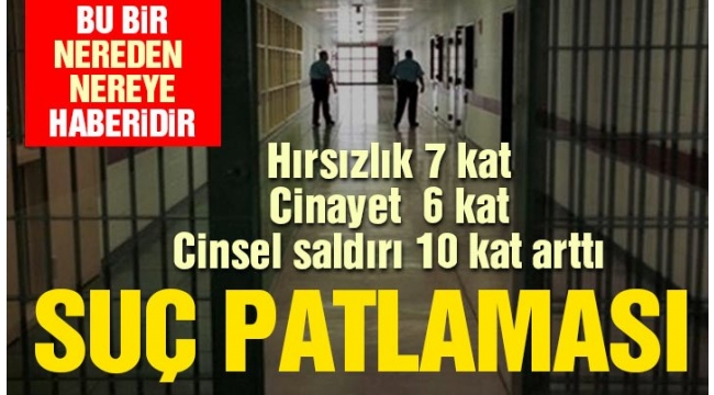 Suç patlaması! Hırsızlık 7 kat, cinayet 6 kat, cinsel suçlar 10 kat arttı
