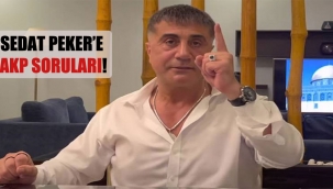 Sedat Peker'e AKP soruları!