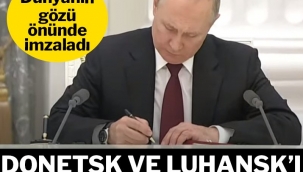 Rusya Lideri Putin'den Donetsk ve Luhansk açıklaması: Tanıma kararını onaylıyorum