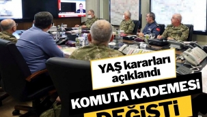 Yüksek Askeri Şura (YAŞ) kararları açıklandı… TSK'nın komuta kademesi değişti
