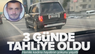 İstanbul'da 8.5 aylık hamile kadına silah çeken maganda 3 günde tahliye oldu.