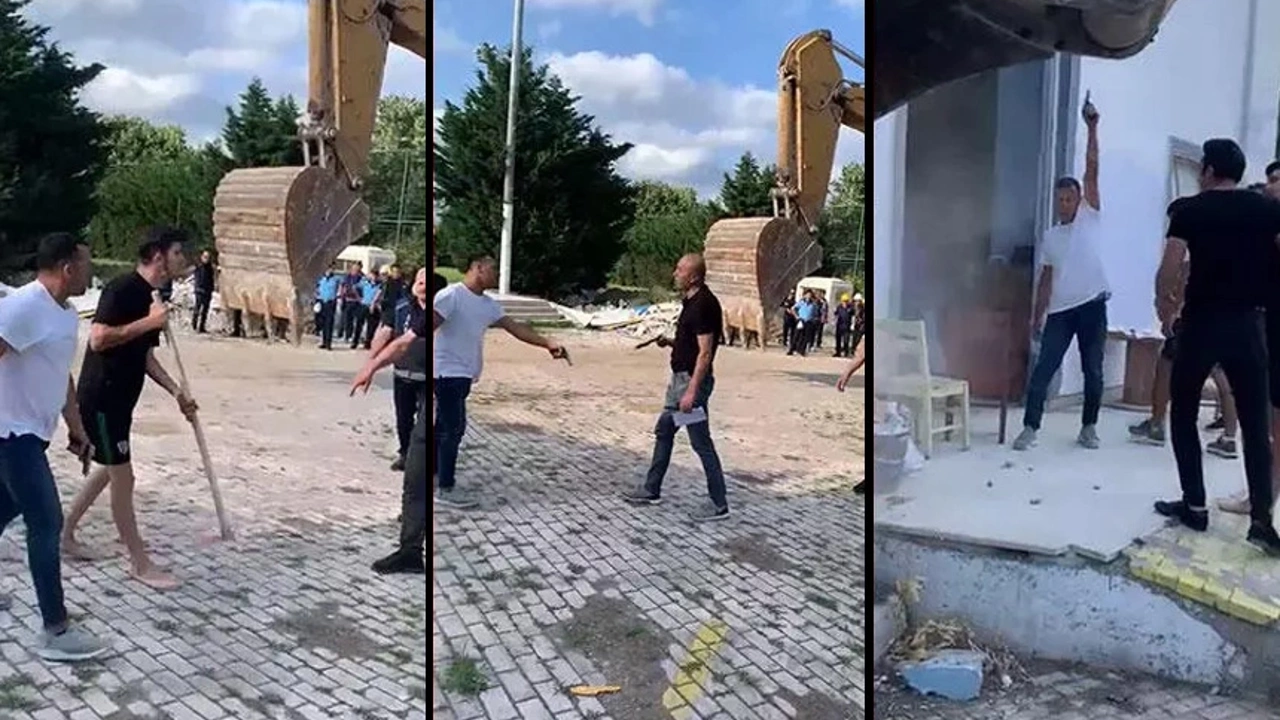 Beylikdüzü'nde kaçak yapı yıkımında olay çıktı: İBB'ye bağlı ekiplere silah çekildi