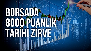 Borsa İstanbul'da rekor: BIST100 endeksi 8000 puanı aştı
