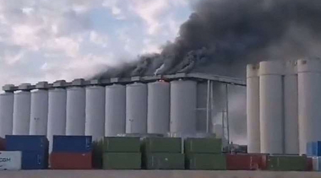 Fransa'da buğday silosunda yangın çıktı