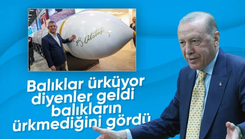 Cumhurbaşkanı Erdoğan SAHA EXPO 2026'da: Balıklar ürküyor diyenler dün fuardaydı